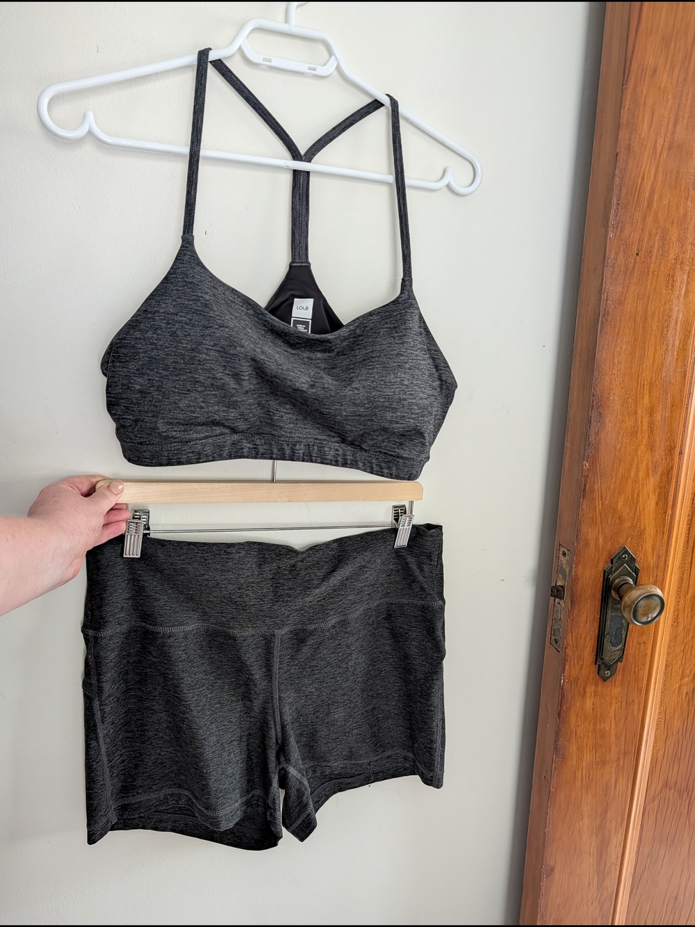 Löle Workout Set, Dark Gray Marl